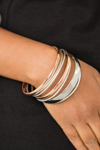 Bangles,rose gold,silver,Sahara Shimmer Multi Bangle Bracelet