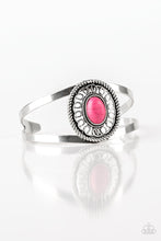 Load image into Gallery viewer, Deep In The Tumbleweeds Pink Stone Bracelet Paparazzi Accessories