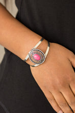 Load image into Gallery viewer, Deep In The Tumbleweeds Pink Stone Bracelet Paparazzi Accessories