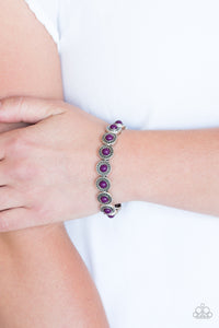 purple,stretchy,Globetrotter Goals Purple Bracelet