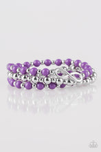 Load image into Gallery viewer, Immeasurably Infinite Purple Stretchy Bracelet Paparazzi Accessories