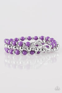 purple,stretchy,Immeasurably Infinite Purple Stretchy Bracelet