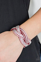 Load image into Gallery viewer, Bring On The Bling Red Wrap Bracelet Paparazzi Accessories