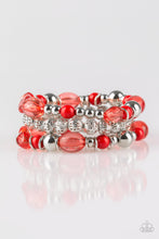 Load image into Gallery viewer, Malibu Marina Red Bracelet Paparazzi Accessories