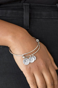 Bangles,charm,floral,silver,Dreamy Dandelions Silver Bracelet