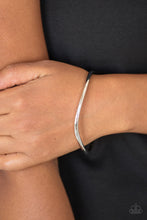 Load image into Gallery viewer, Awesomely Asymmetrical Silver Bracelet Paparazzi Accessories