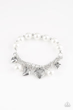 Load image into Gallery viewer, More Amour White Charm Bracelet Paparazzi Accessories