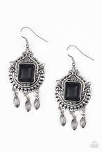 Load image into Gallery viewer, Open Pastures Black Stone Earrings Paparazzi Accessories