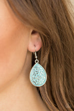 Load image into Gallery viewer, Flirty Flower Girl Blue Earring Paparazzi Accessories