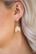 Load image into Gallery viewer, Radically Retro Gold Earring Paparazzi Accessories