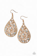 Load image into Gallery viewer, Certainly Courtier Gold Earring Paparazzi Accessories