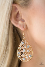 Load image into Gallery viewer, Certainly Courtier Gold Earring Paparazzi Accessories