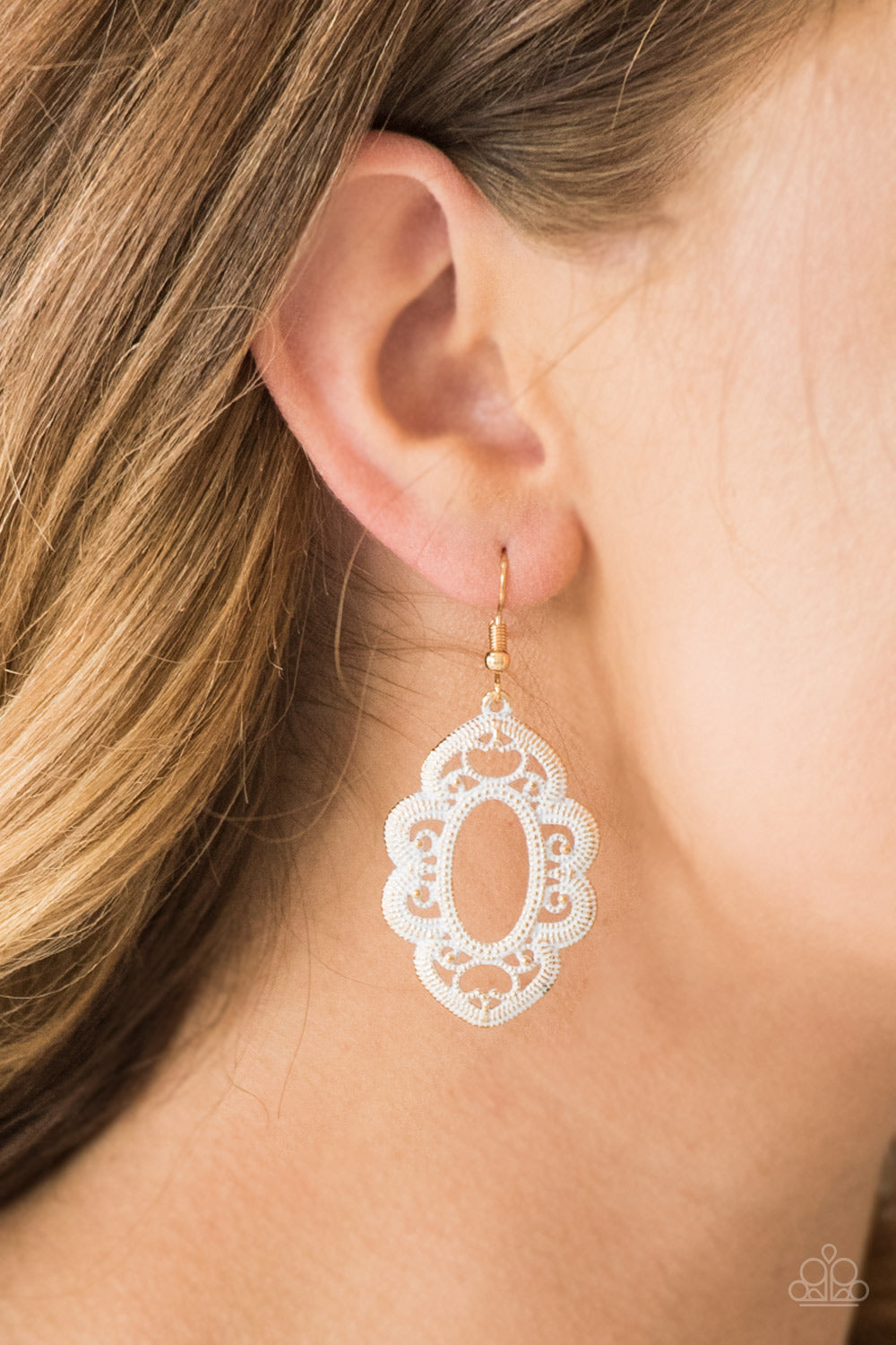 Mantras and Mandalas Gold Earring Paparazzi Accessories