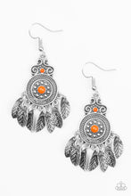 Load image into Gallery viewer, Lower East WildSide Orange Earring Paparazzi Accessories