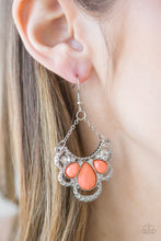 Load image into Gallery viewer, Caribbean Royalty Orange Earring Paparazzi Accessories