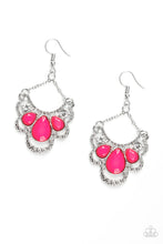 Load image into Gallery viewer, Caribbean Royalty Pink Earring Paparazzi Accessories