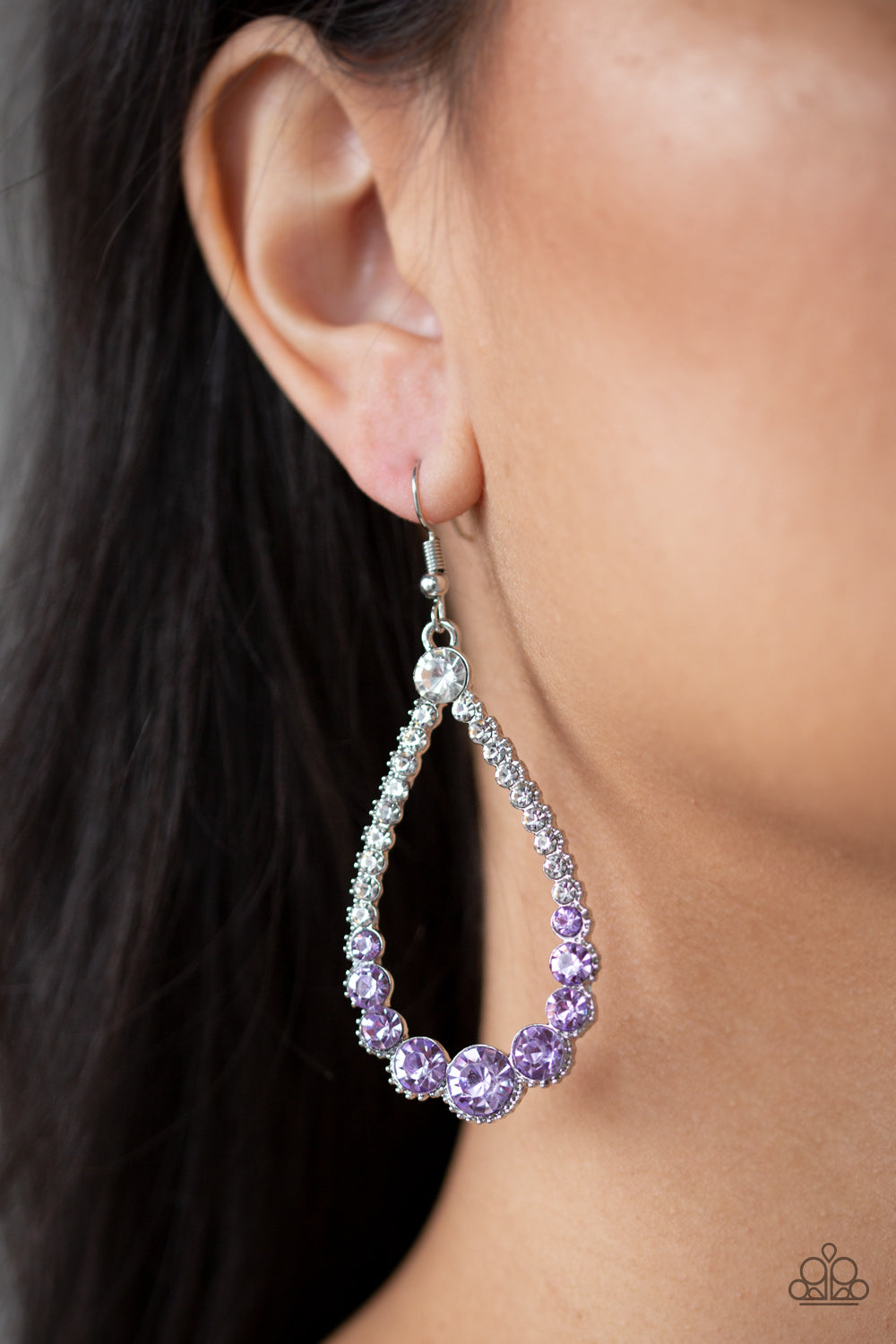 Token Twinkle Purple Earrings Paparazzi Accessories