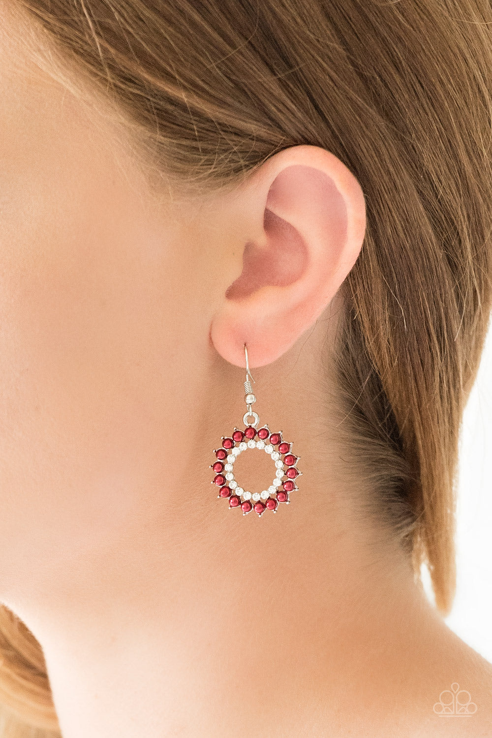 Wreathed in Radiance Red Earring Paparazzi Accessories