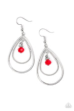 Load image into Gallery viewer, Reign on My Parade Red Earring Paparazzi Accessories
