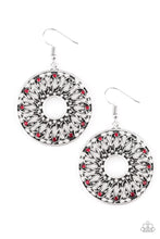 Load image into Gallery viewer, Malibu Musical Red Earrings Paparazzi Accessories