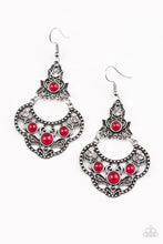 Load image into Gallery viewer, Garden State Glow - Red Earrings Paparazzi Accessories