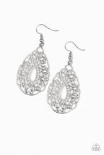Load image into Gallery viewer, Wisteria Histeria Silver Earrings Paparazzi Accessories