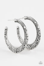Load image into Gallery viewer, Rumba Rendezvous Silver Hoop Earring Paparazzi Accessories
