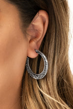 Load image into Gallery viewer, Rumba Rendezvous Silver Hoop Earring Paparazzi Accessories