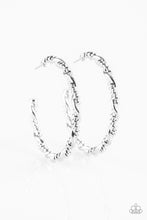 Load image into Gallery viewer, Street Mod Silver Hoop Earring Paparazzi Accessories