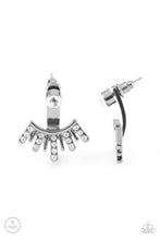 Load image into Gallery viewer, Diva Dynamite Black Gunmetal Jacket Earring Paparazzi Accessories