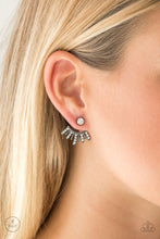 Load image into Gallery viewer, Diva Dynamite Black Gunmetal Jacket Earring Paparazzi Accessories