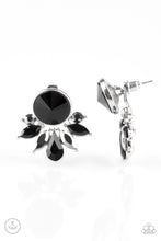 Load image into Gallery viewer, Radically Royal Black Jacket Earring Paparazzi Accessories