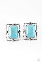 Load image into Gallery viewer, Center Stagecoach Blue Stone Earring Paparazzi Accessories