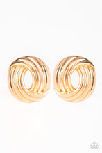 Load image into Gallery viewer, Rare Refinement Gold Earring Paparazzi Accessories