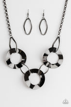 Load image into Gallery viewer, Modern Mechanics Black Necklace Paparazzi Accessories