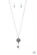 Load image into Gallery viewer, Got It On Lock Blue Necklace Paparazzi Accessories