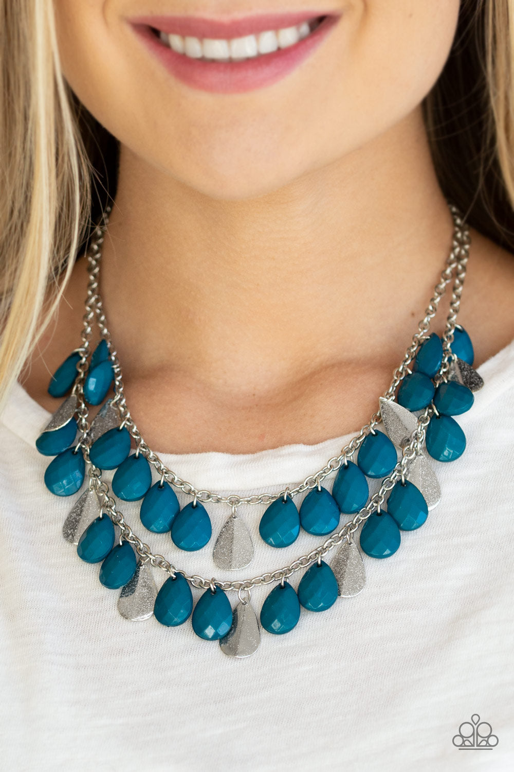 Life of the FIESTA Blue Necklace Paparazzi Accessories