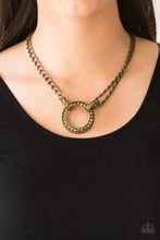 Load image into Gallery viewer, Razzle Dazzle Brass Necklace Paparazzi Accessories