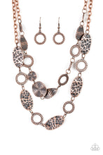 Load image into Gallery viewer, Trippin On Texture - Copper Necklace Paparazzi Accessories