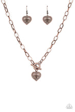 Load image into Gallery viewer, Say No Amour Copper Toggle Necklace Paparazzi Accessories