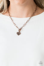 Load image into Gallery viewer, Say No Amour Copper Toggle Necklace Paparazzi Accessories