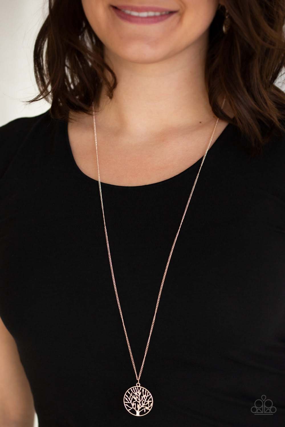 Save The Trees Rose Gold Necklace Paparazzi Accessories