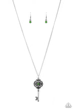 Load image into Gallery viewer, Got It On Lock Green Necklace Paparazzi Accessories