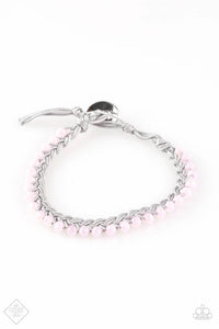 button closure,opal,pink,Take a GLINT Pink Bracelet