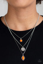 Load image into Gallery viewer, Tide Drifter - Orange Stone Necklace Paparazzi Accessories