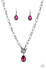 Load image into Gallery viewer, So Sorority Pink Gunmetal Necklace Paparazzi Accessories