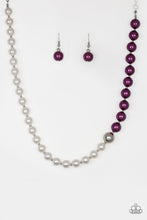 Load image into Gallery viewer, 5th Avenue A-Lister Purple Pearl Necklace Paparazzi Accessories
