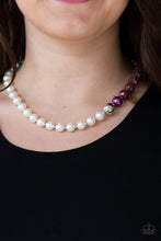 Load image into Gallery viewer, 5th Avenue A-Lister Purple Pearl Necklace Paparazzi Accessories