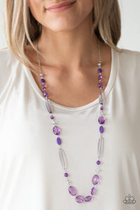 Long Necklace,purple,Quite Quintessence Purple Necklace