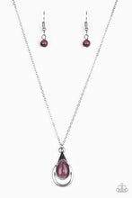 Load image into Gallery viewer, Just Drop it Purple Moonstone Necklace Paparazzi Accessories
